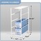 Sorbus 4 Drawers Narrow Dresser - with Steel Frame, Wood Top & Easy Pull Fabric Bins for Small Spaces, Closets, Bedroom, Bathroom & Laundry